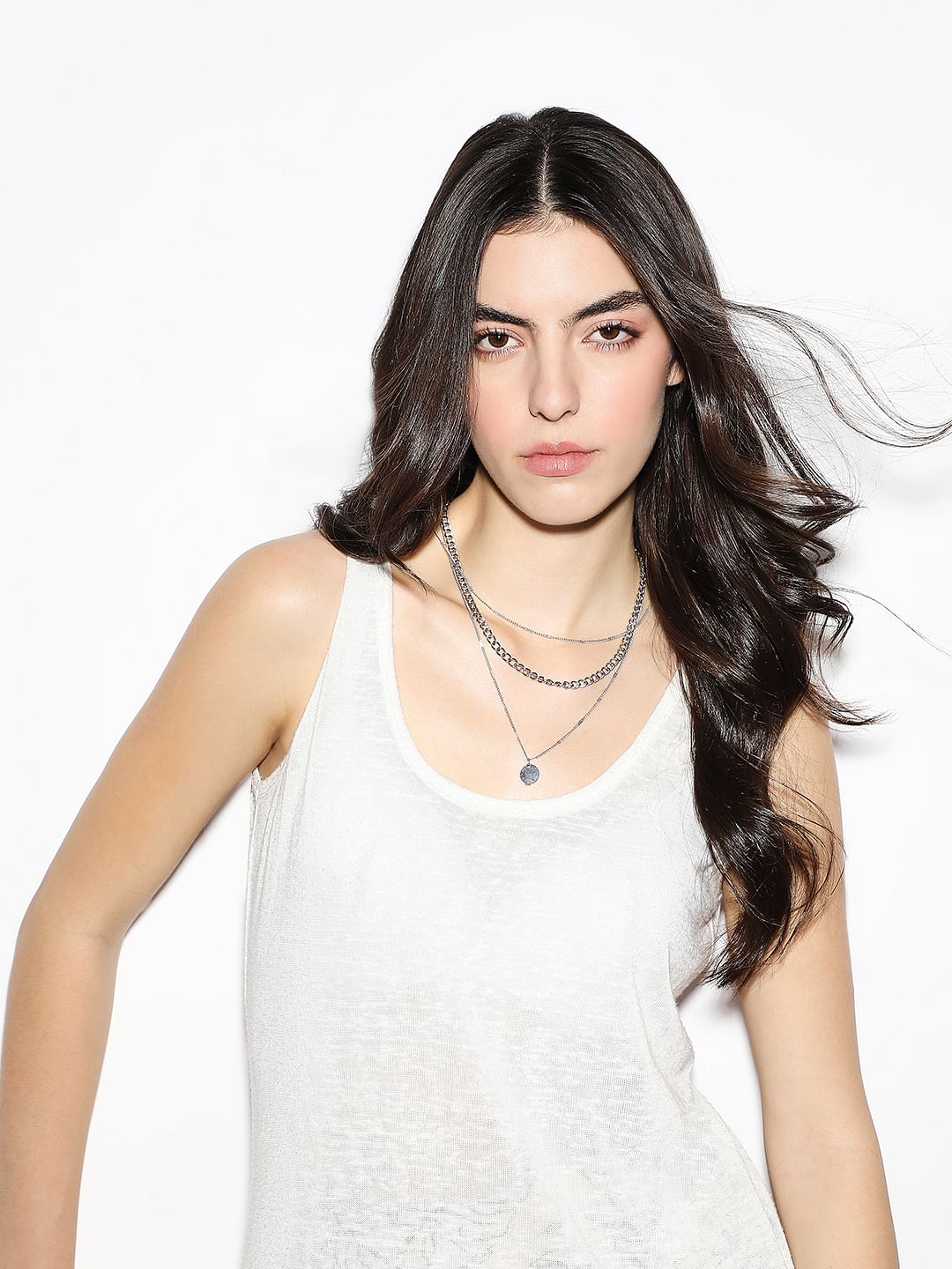 Silver Layered Necklace