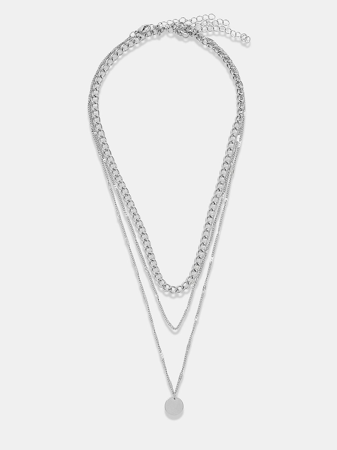 Silver Layered Necklace