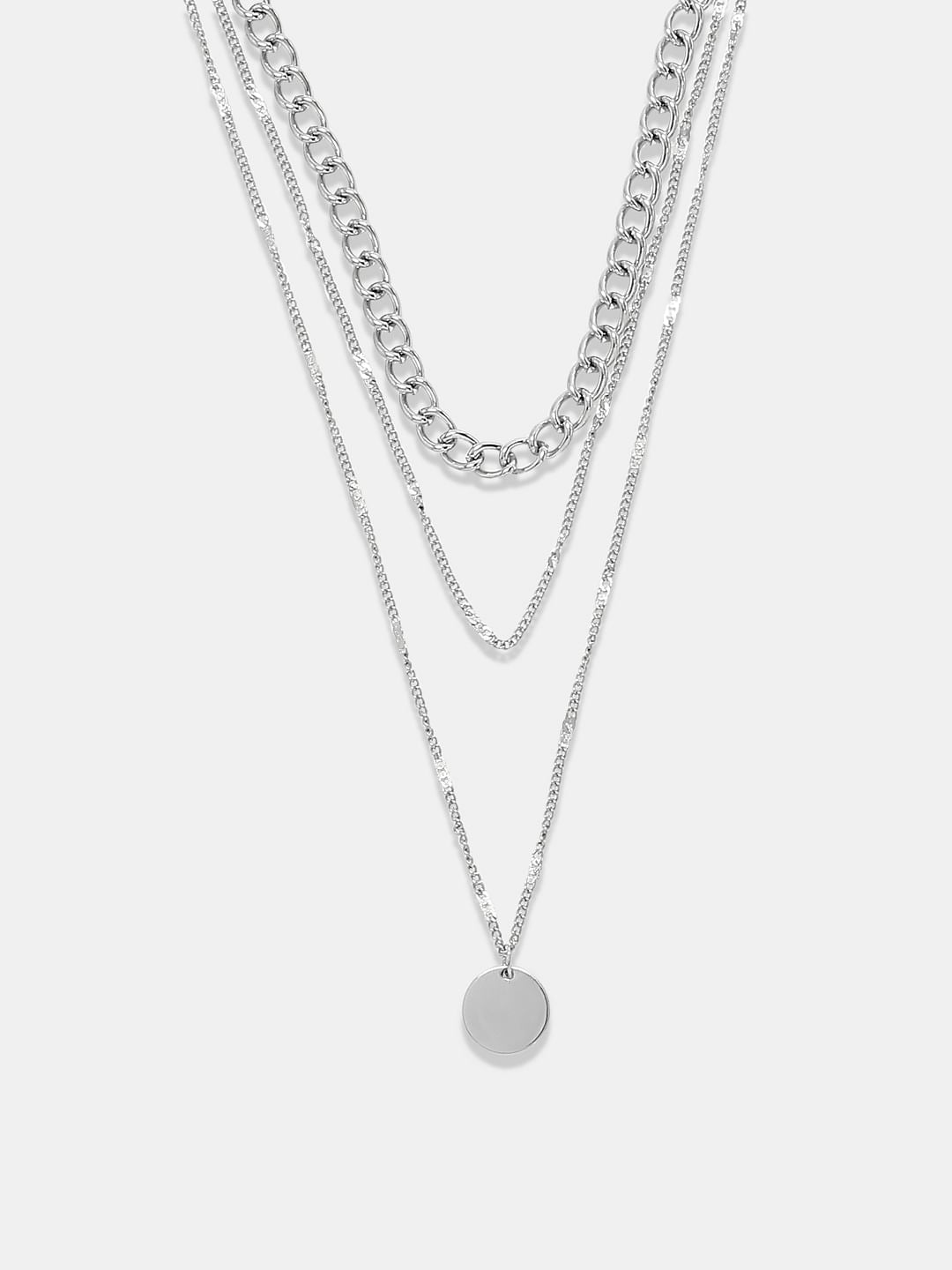 Silver Layered Necklace