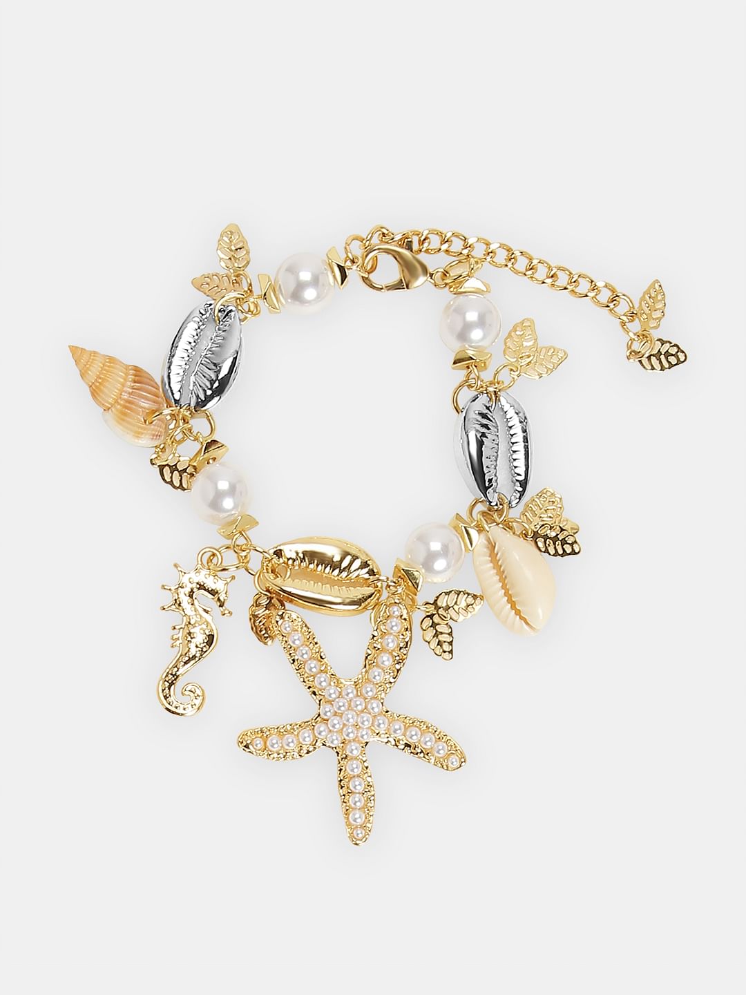 Gold & Silver Shell Bracelet