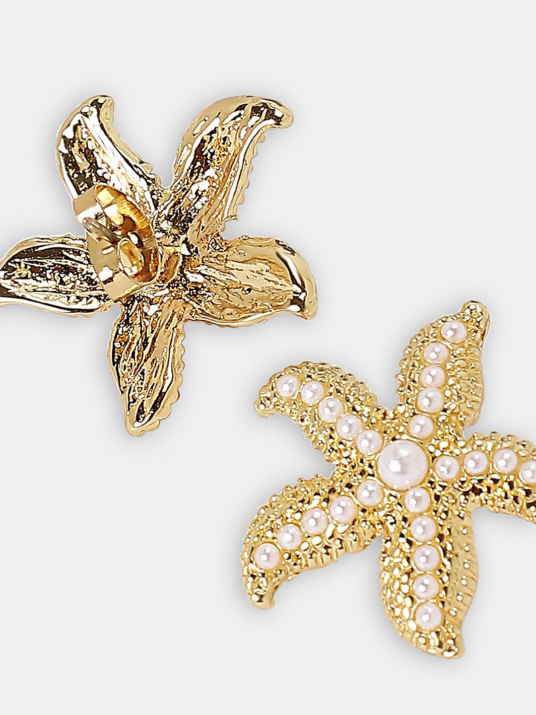 Golden Starfish Earrings
