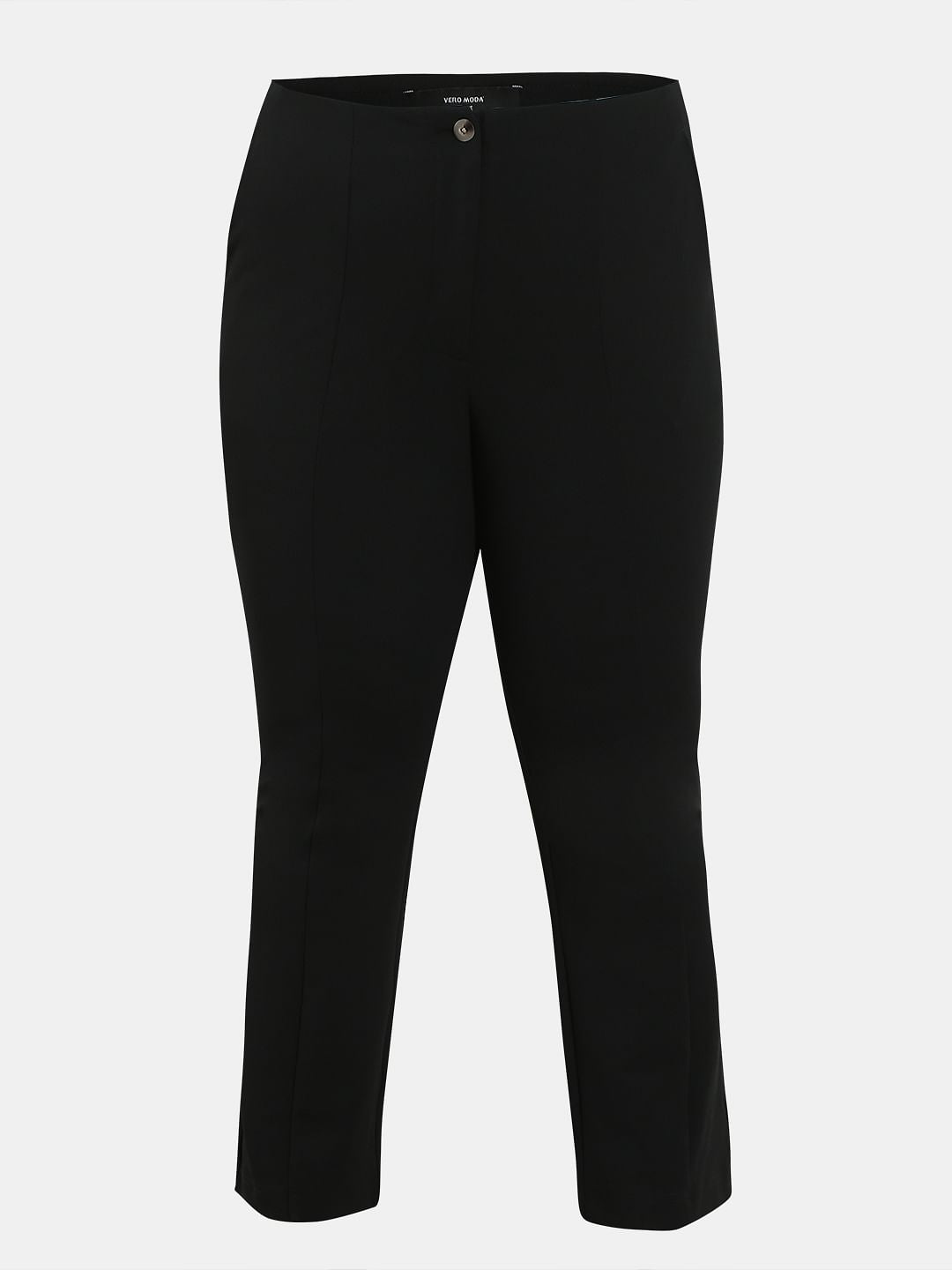 Curve Black High Rise Flared Pants