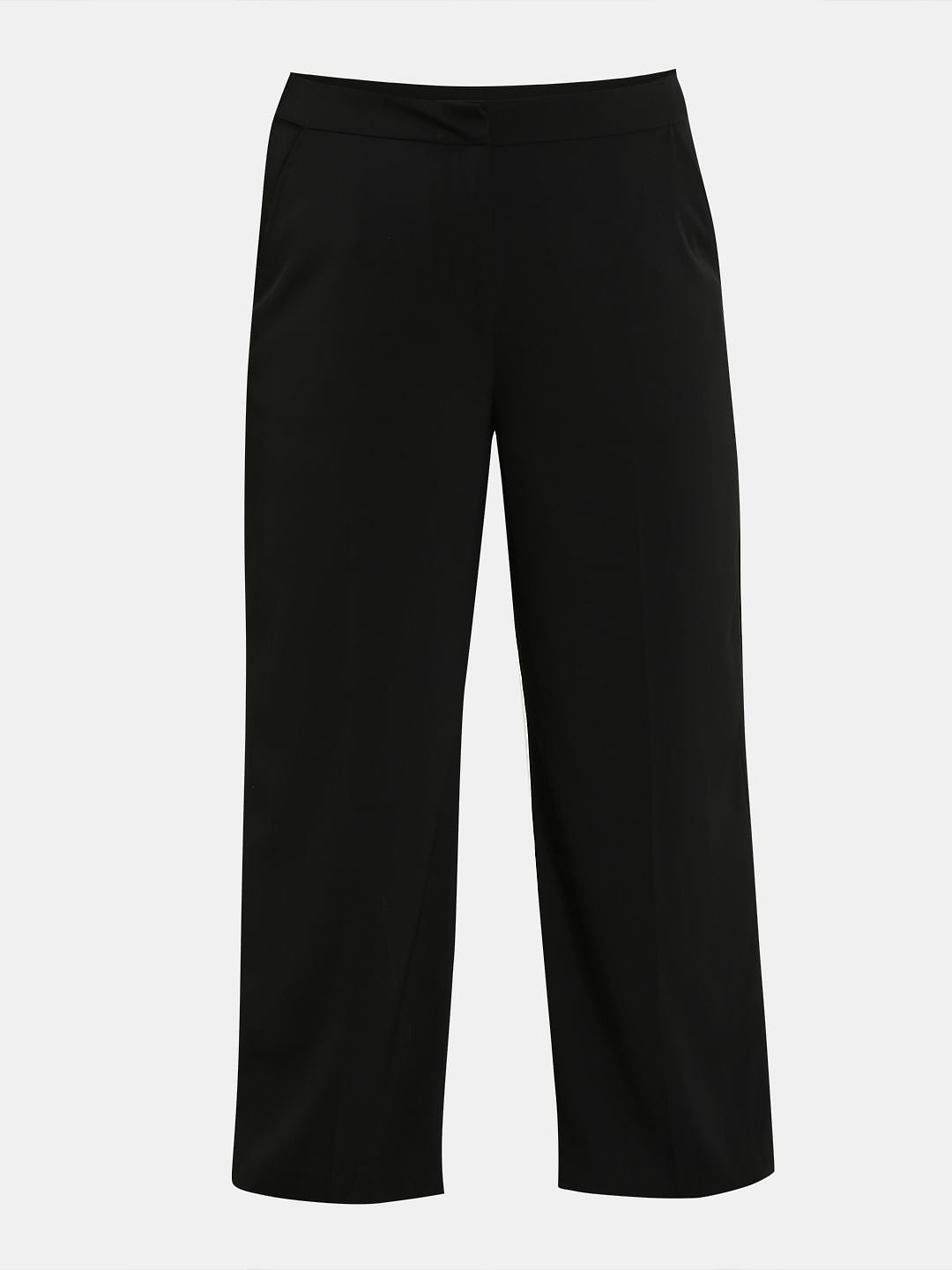 Curve Black High Rise Flared Pants