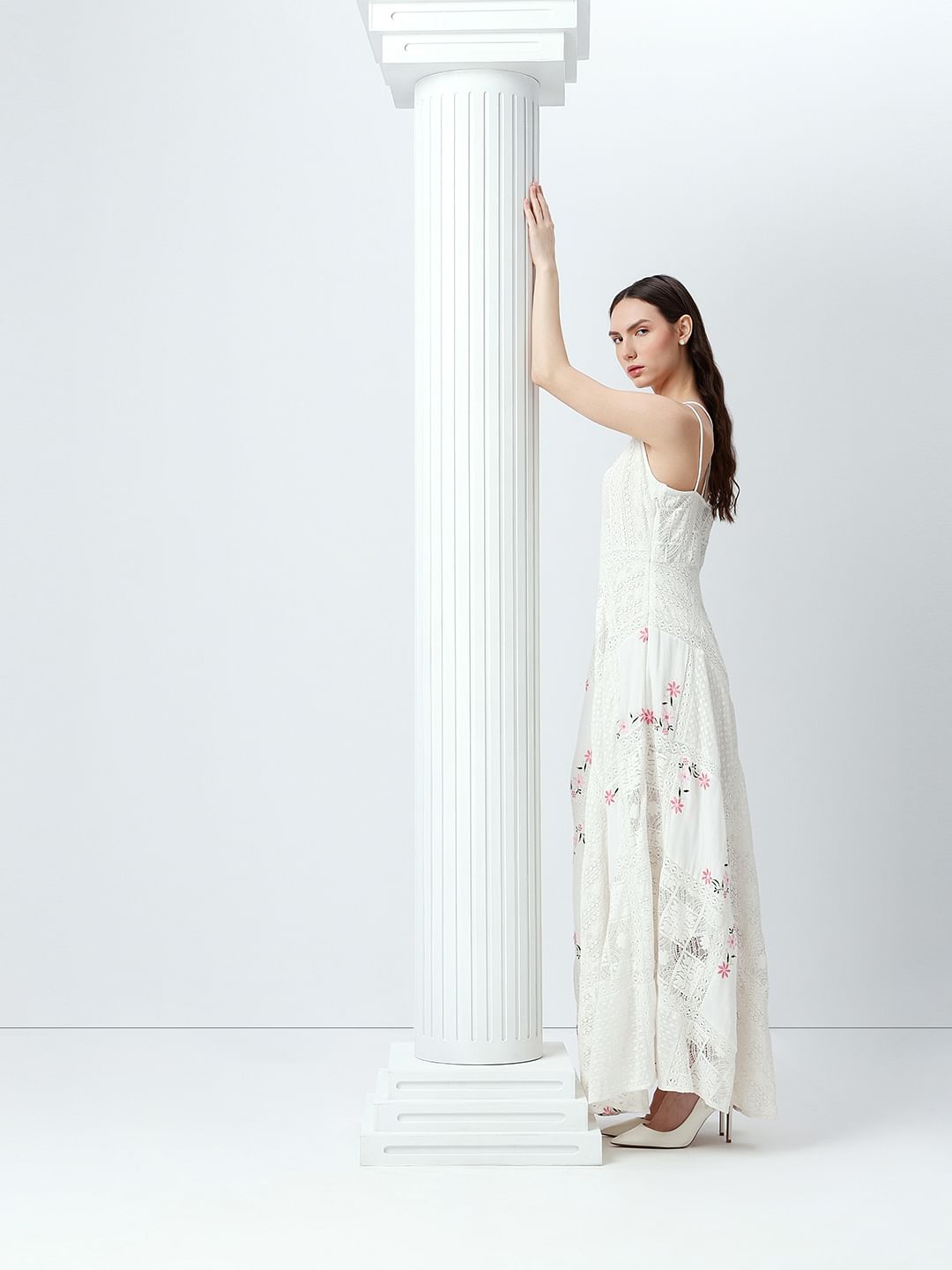 White Strappy Maxi Dress