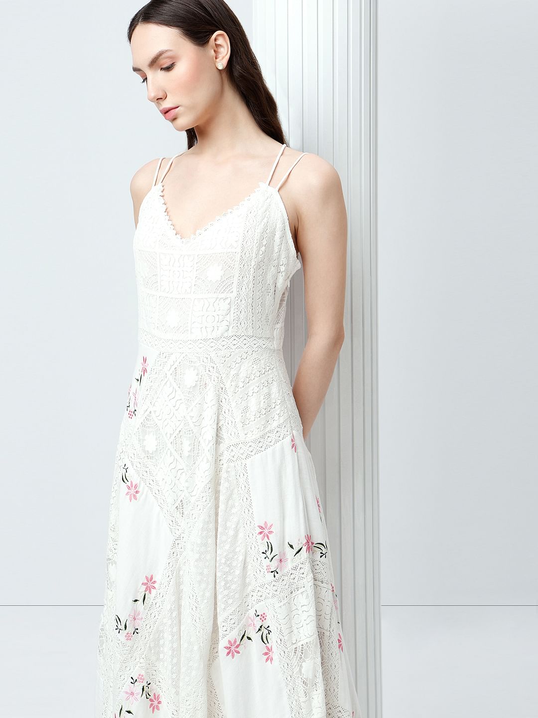 White Strappy Maxi Dress