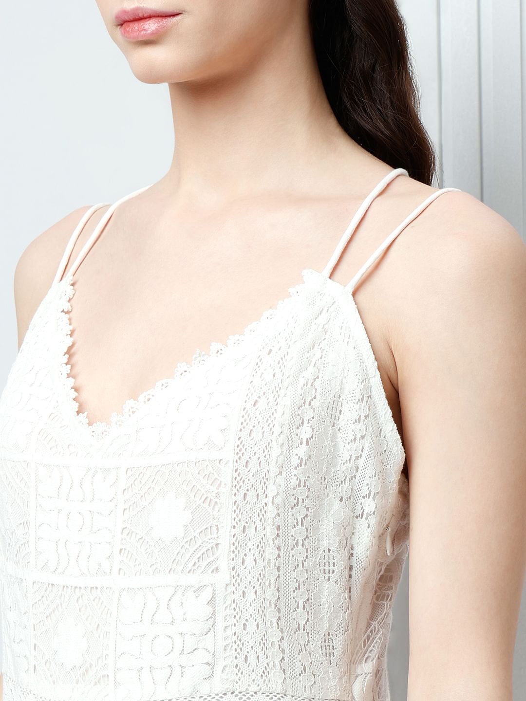 White Strappy Maxi Dress