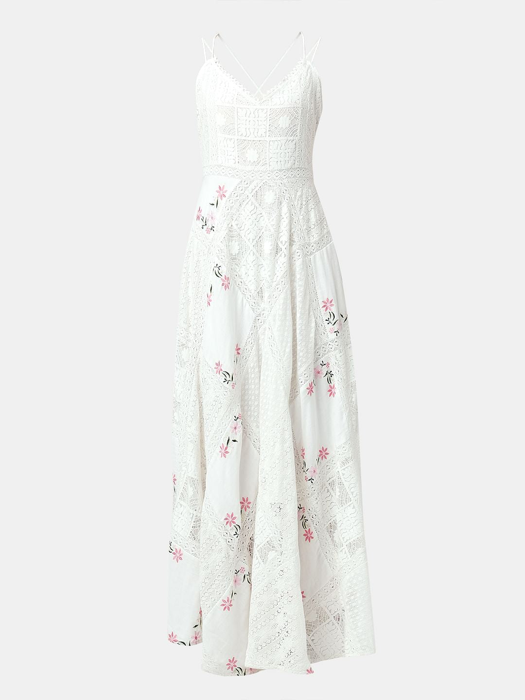 White Strappy Maxi Dress