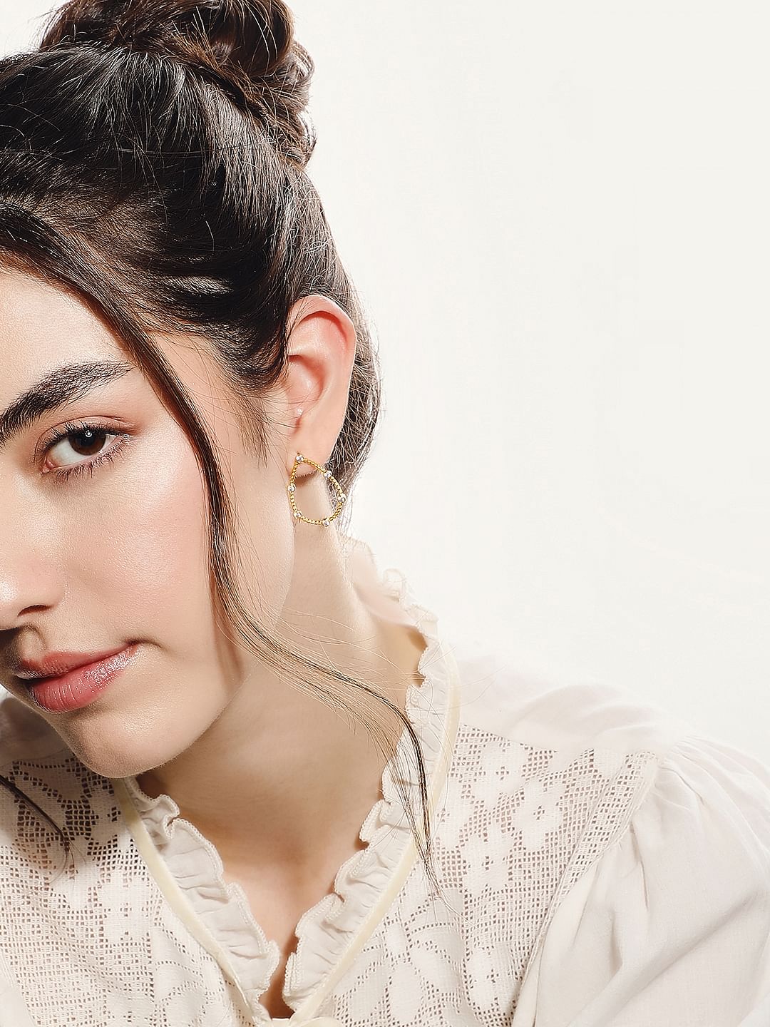 Golden Circular Earrings