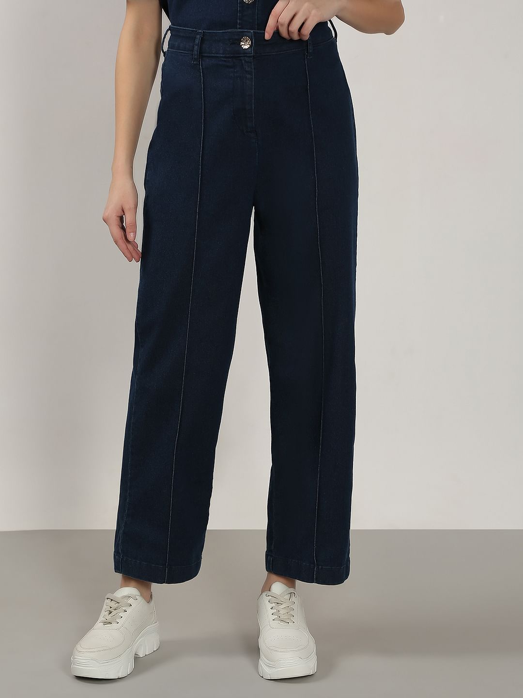 Blue Co-Ord Set Denim Pants