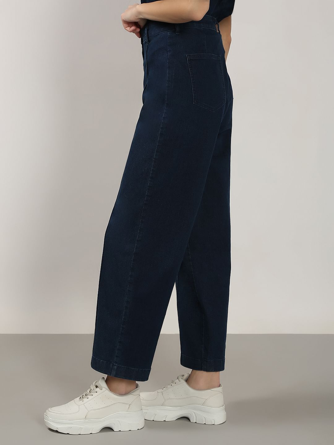 Blue Co-Ord Set Denim Pants