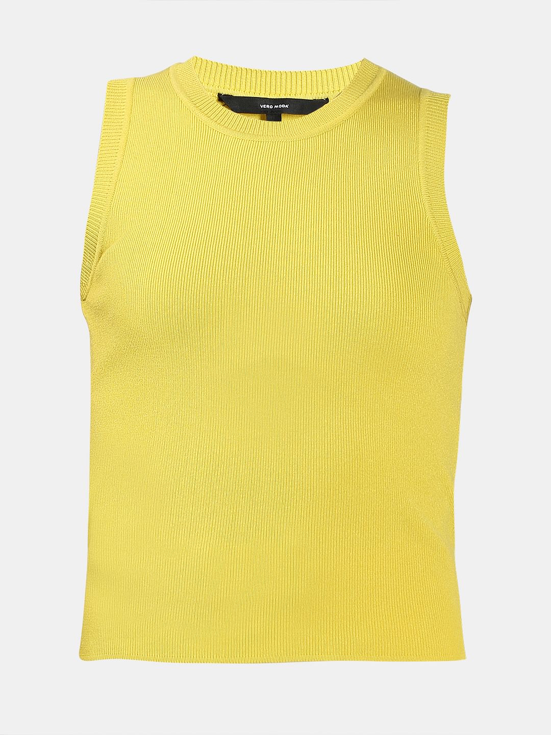 Yellow Sleeveless Top