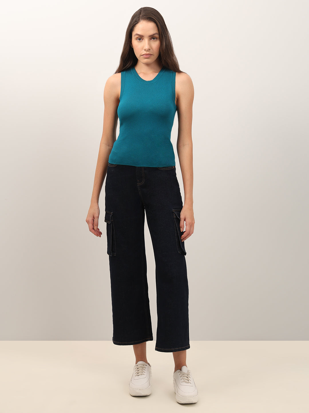Teal Sleeveless Top