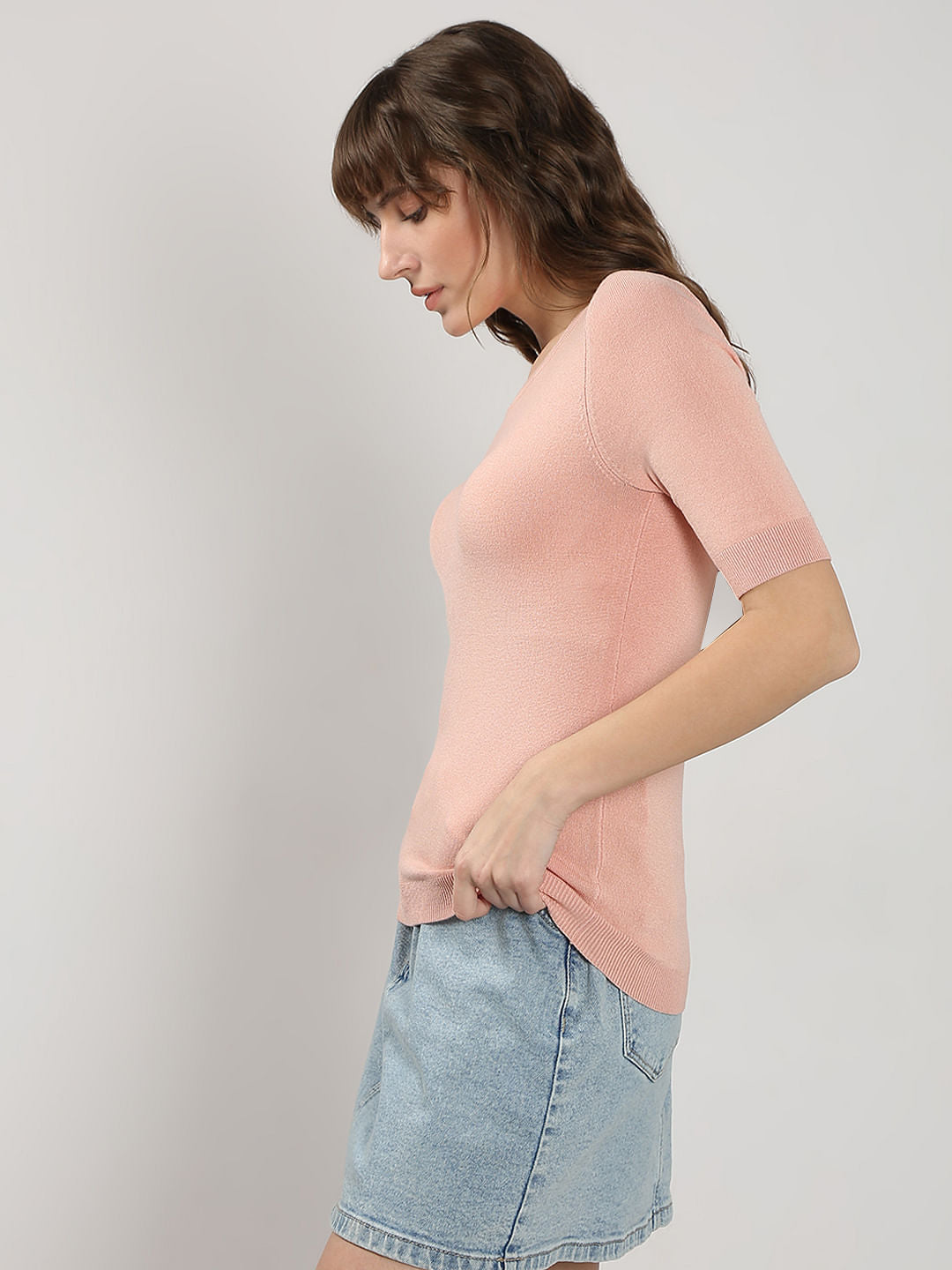 Pink Knitted Top
