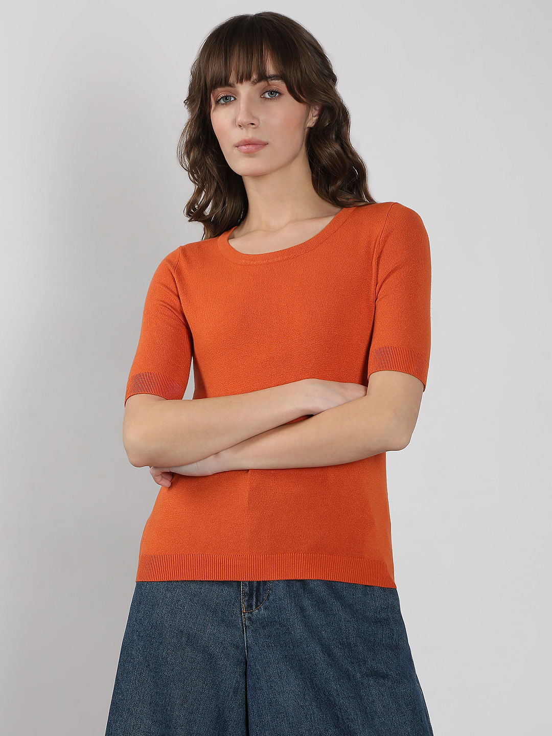 Rust Knitted Top
