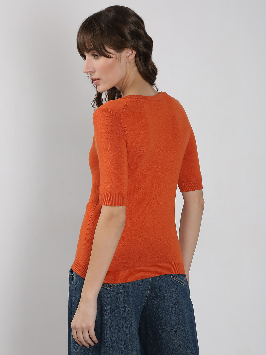 Rust Knitted Top