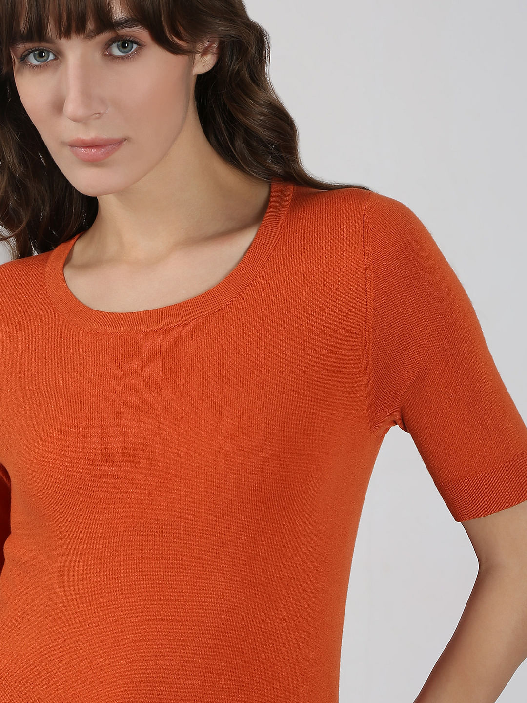 Rust Knitted Top