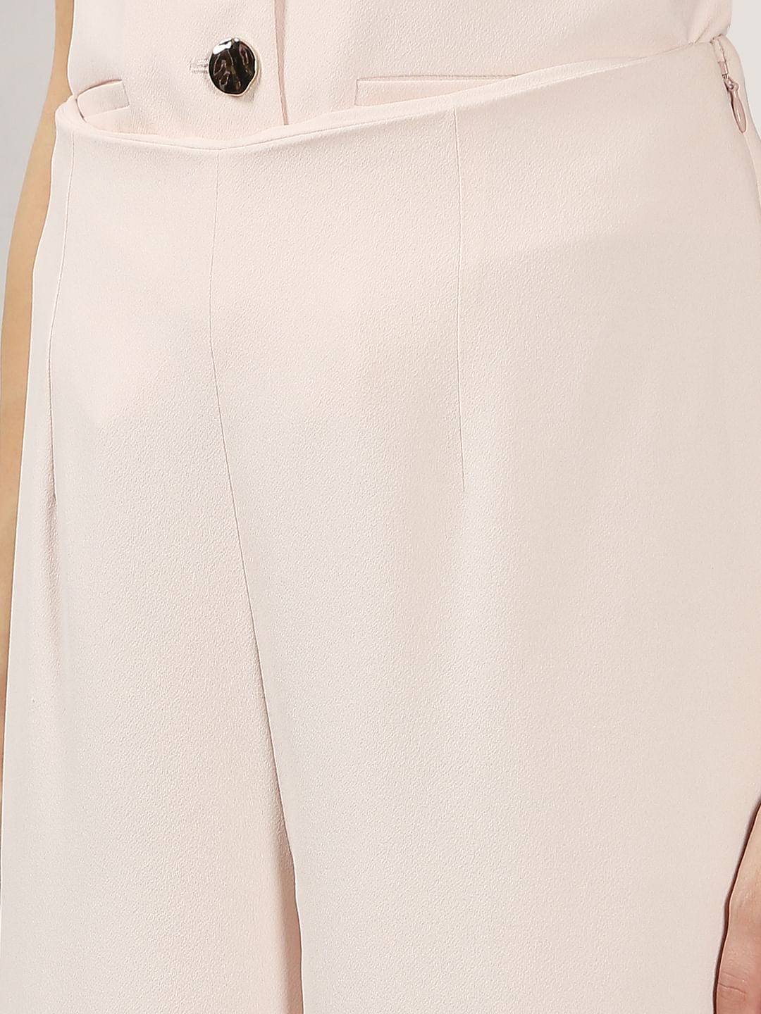 Cream Pink Co-Ord Set Pants