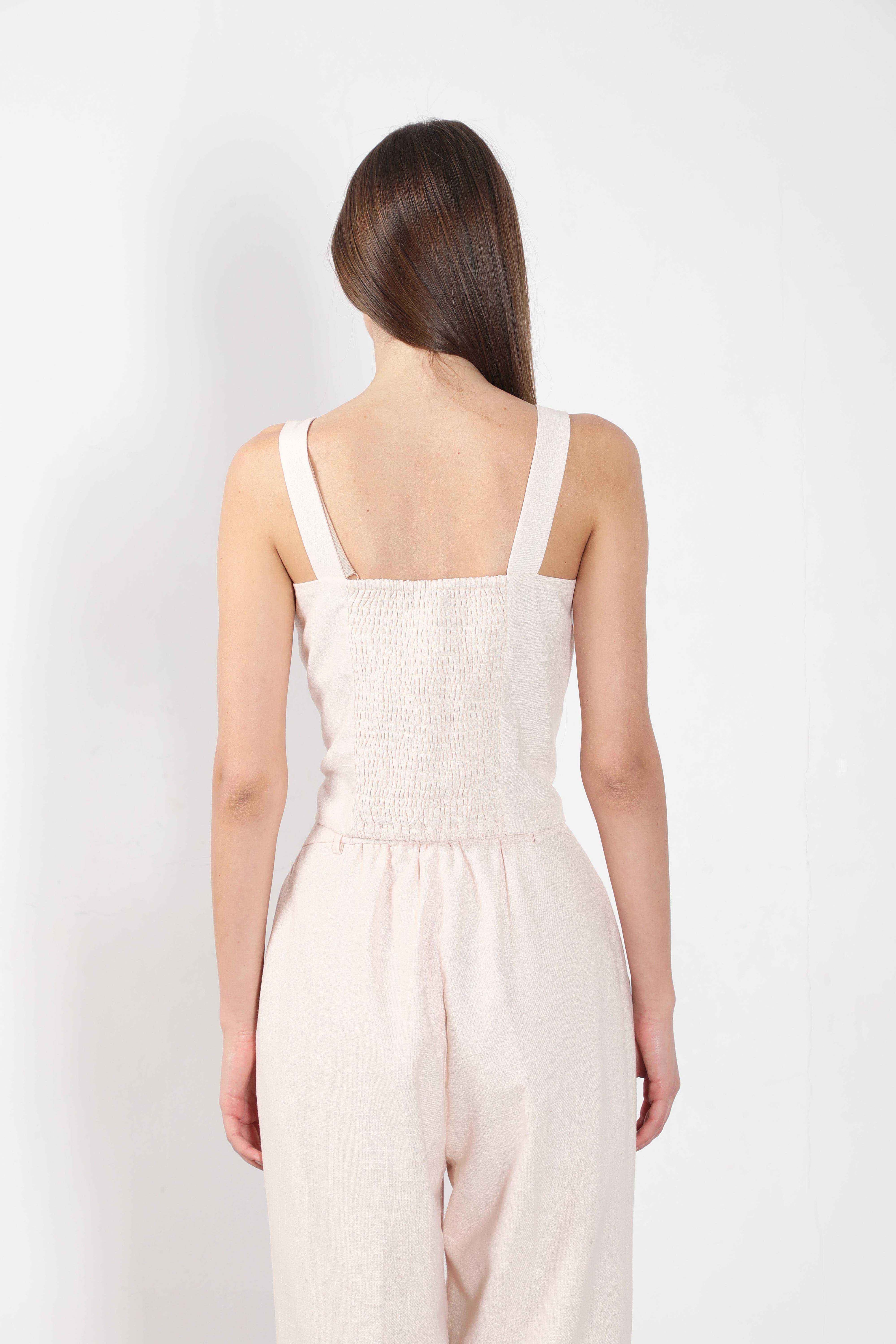 Vero Moda Cream Waistcoat