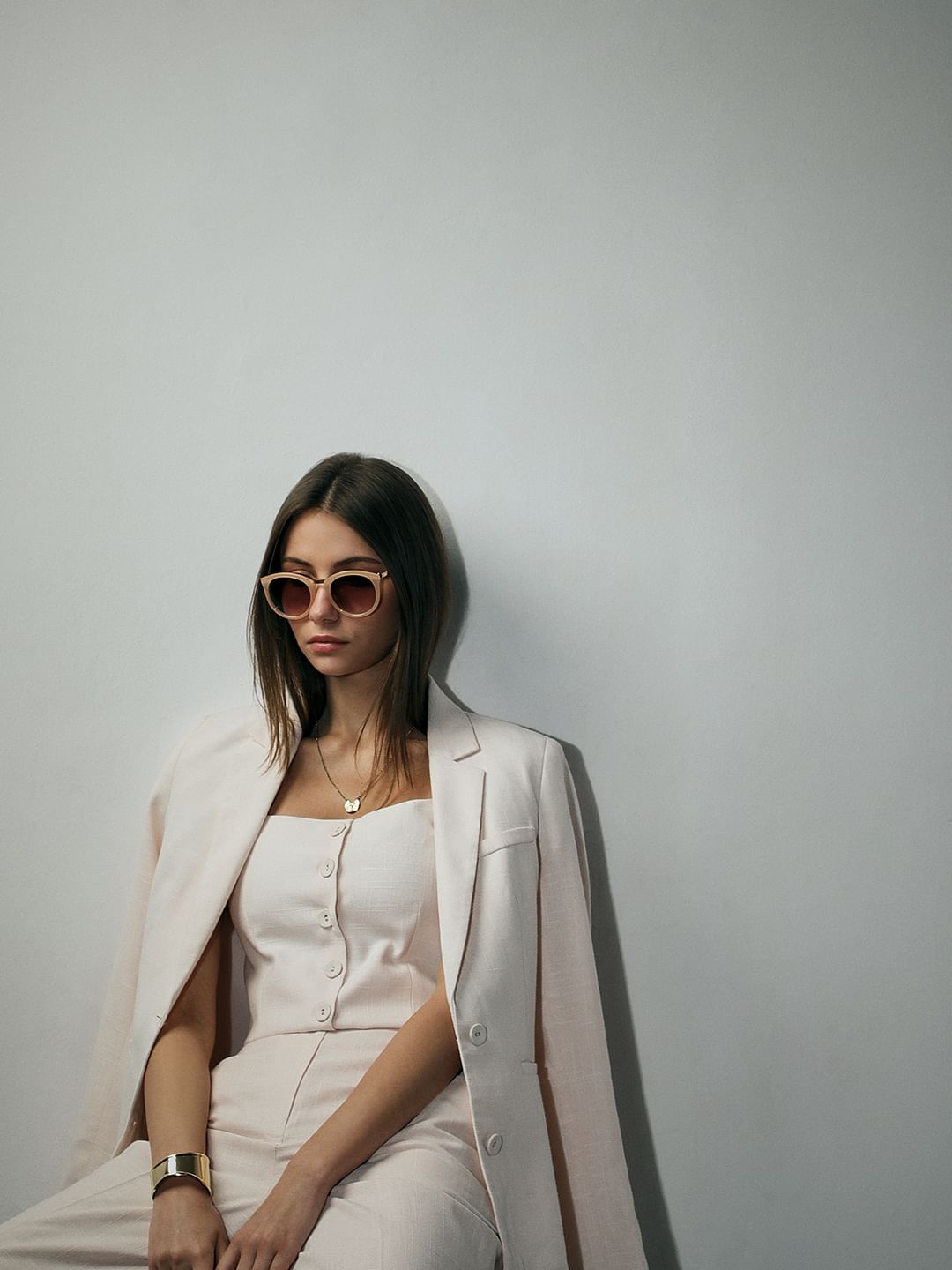 Light Pink Tailored Blazer