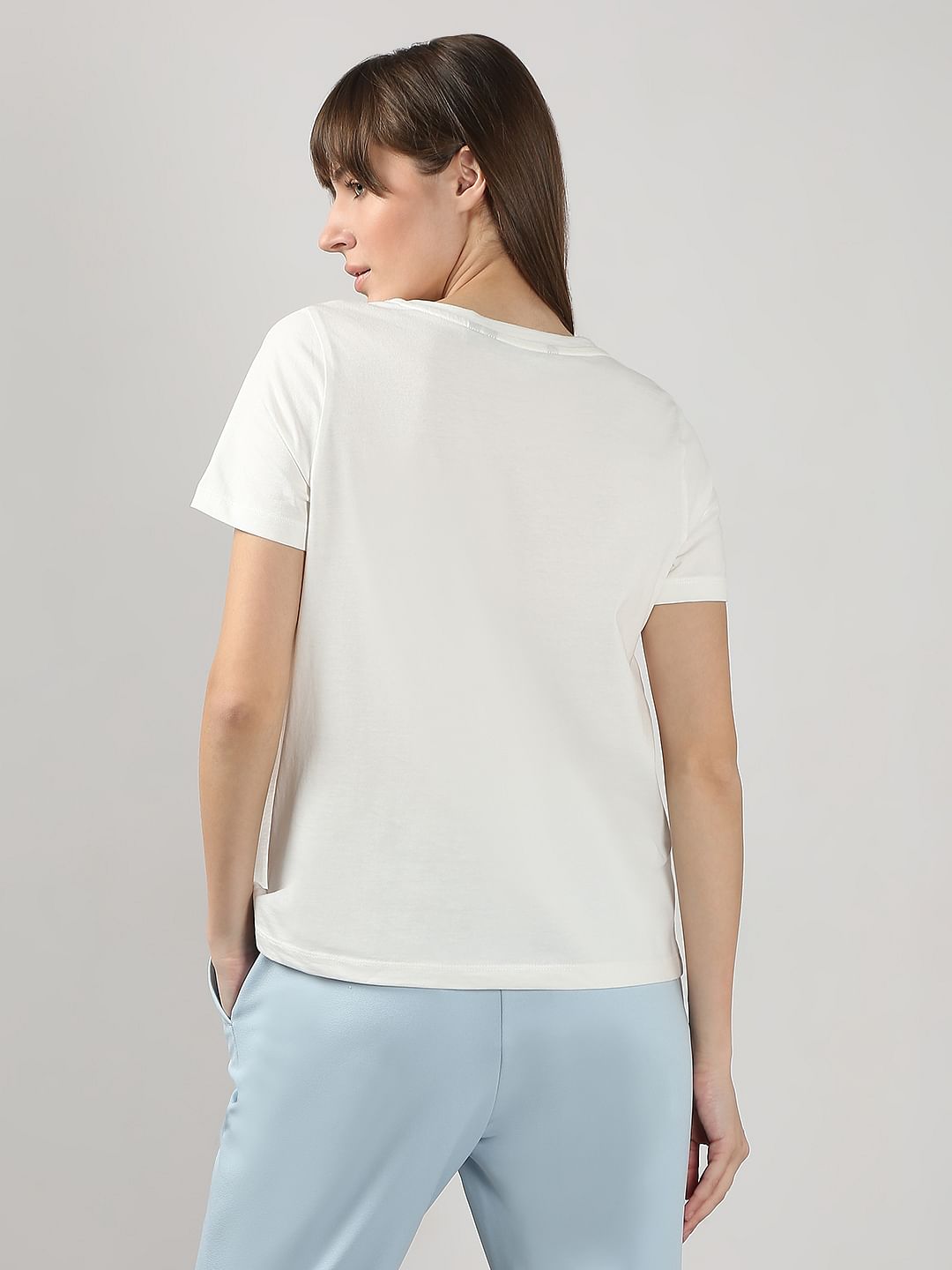 White Printed T-Shirt