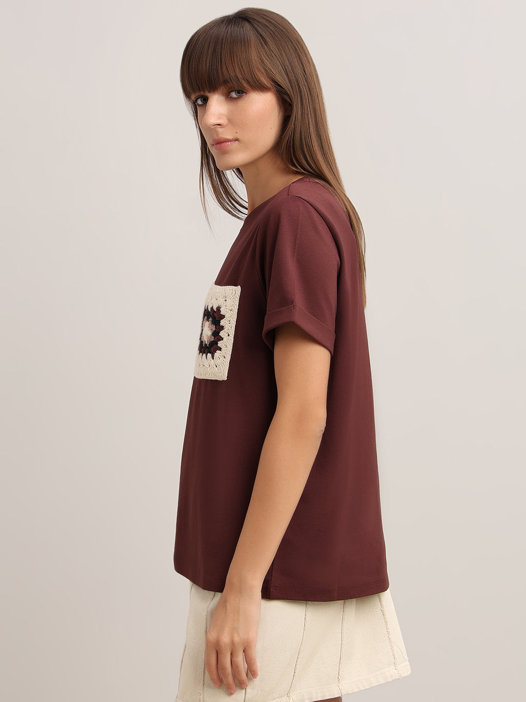 Crochet Pocket T-shirt