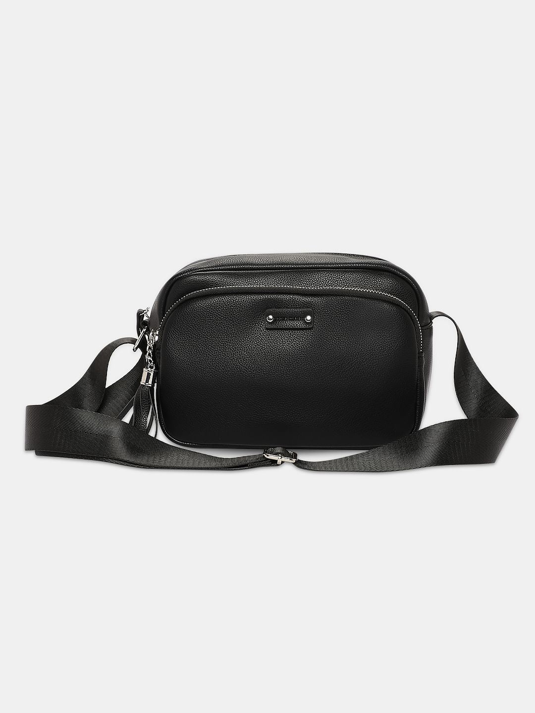 Black Rectangular Sling Bag