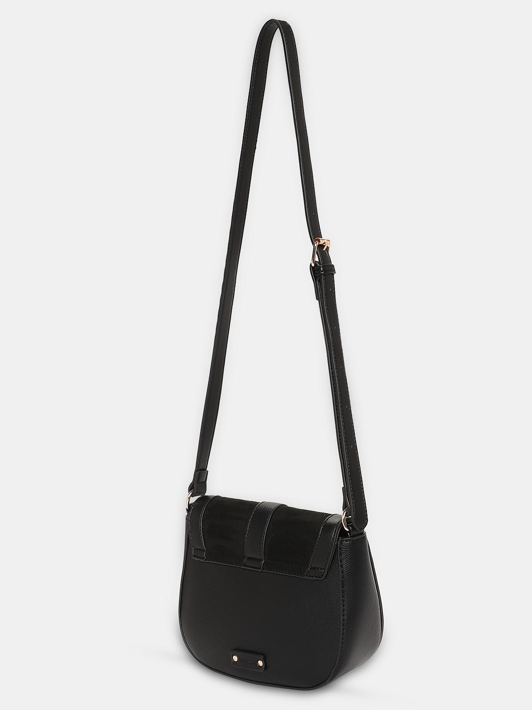 Black U-Shaped Sling Bag