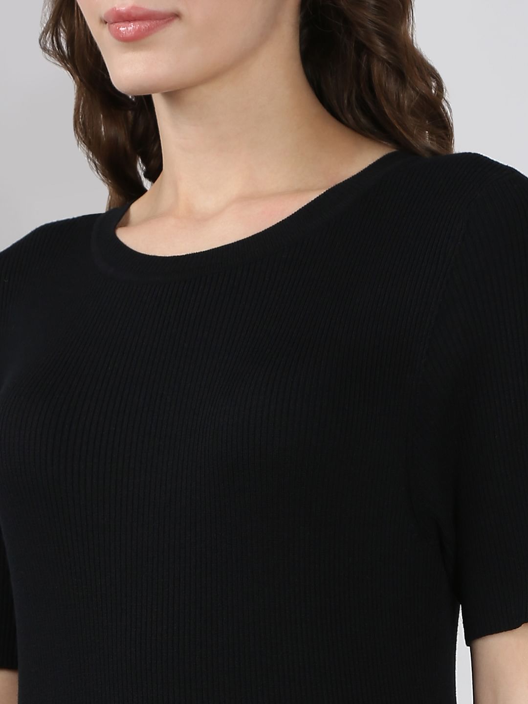 Black Ankle Length Bodycon Dress