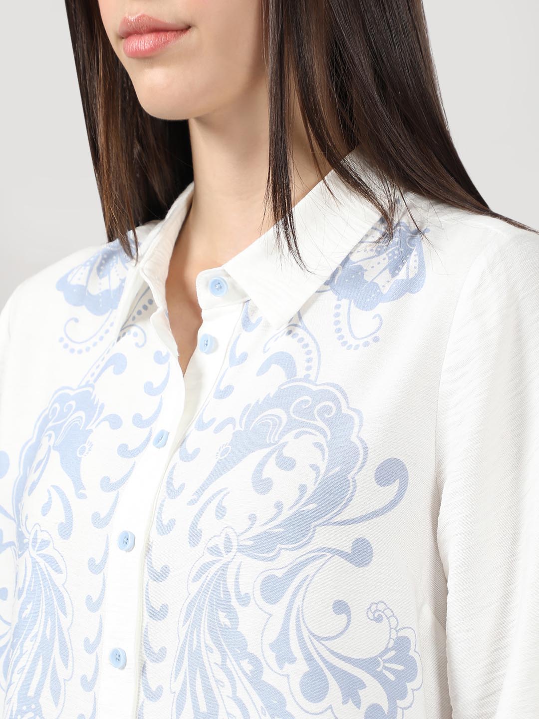 Vero Moda White Printed Shirt