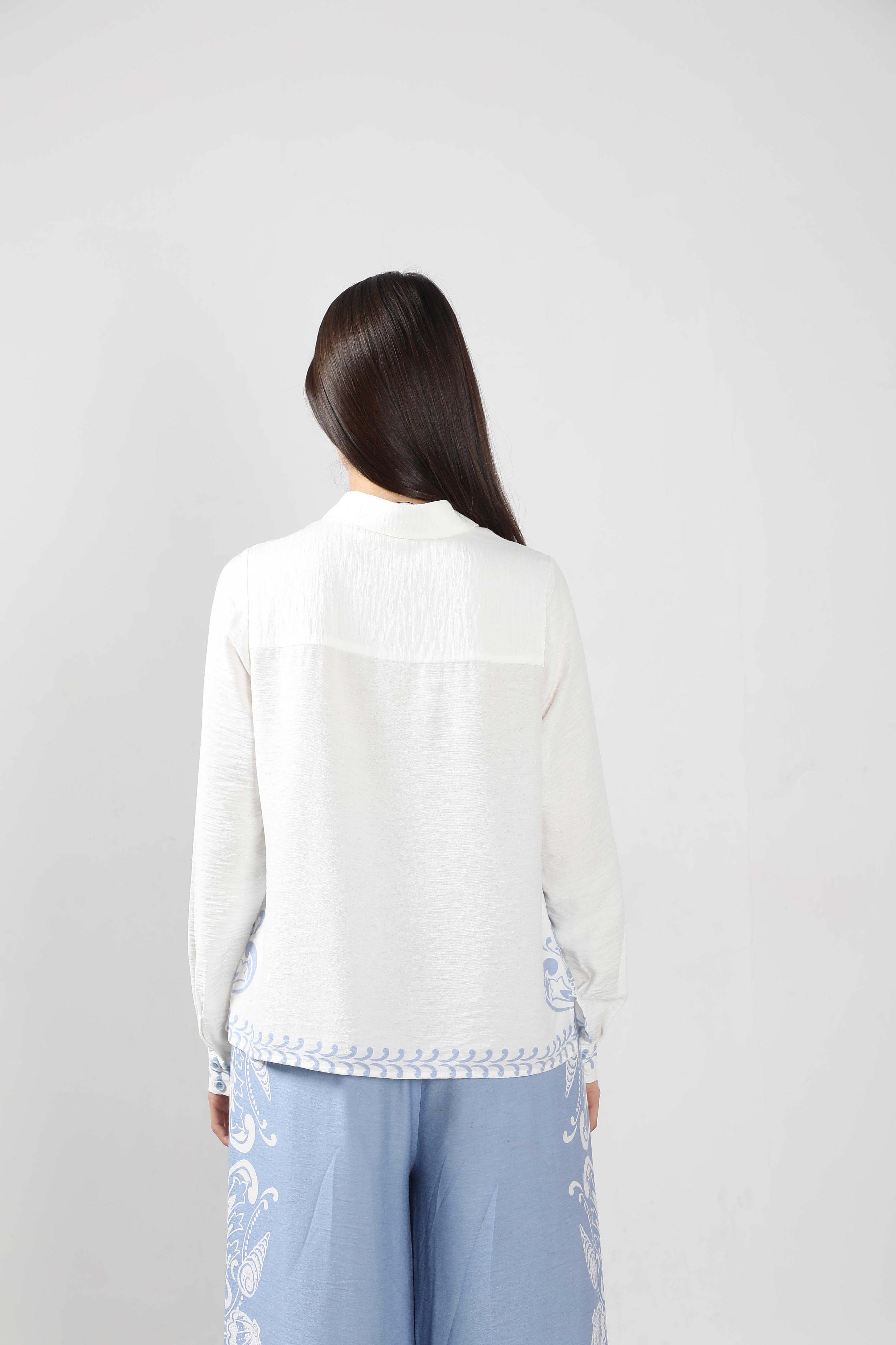 Vero Moda White Printed Shirt