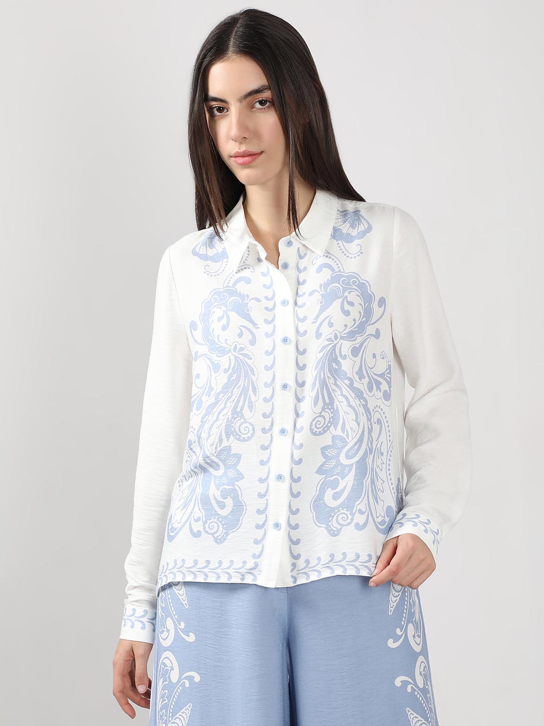 Vero Moda White Printed Shirt