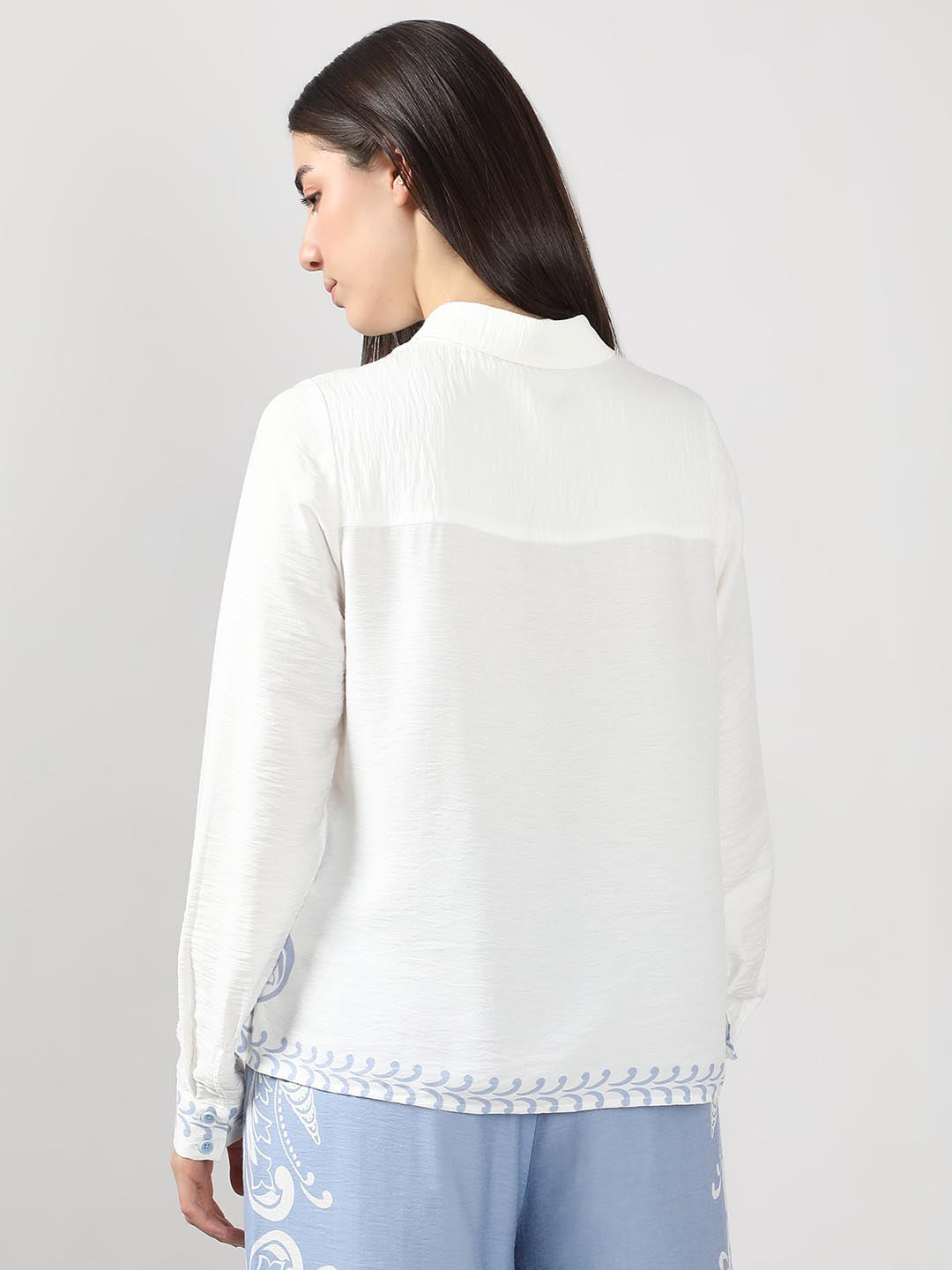 Vero Moda White Printed Shirt