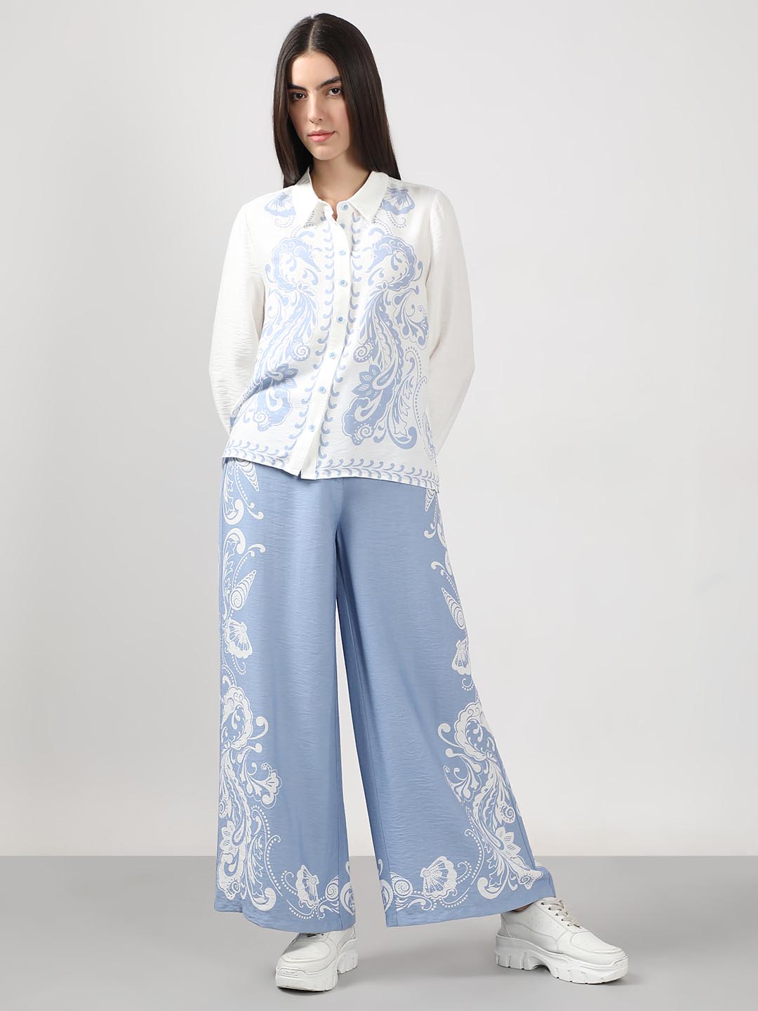 Vero Moda White Printed Shirt