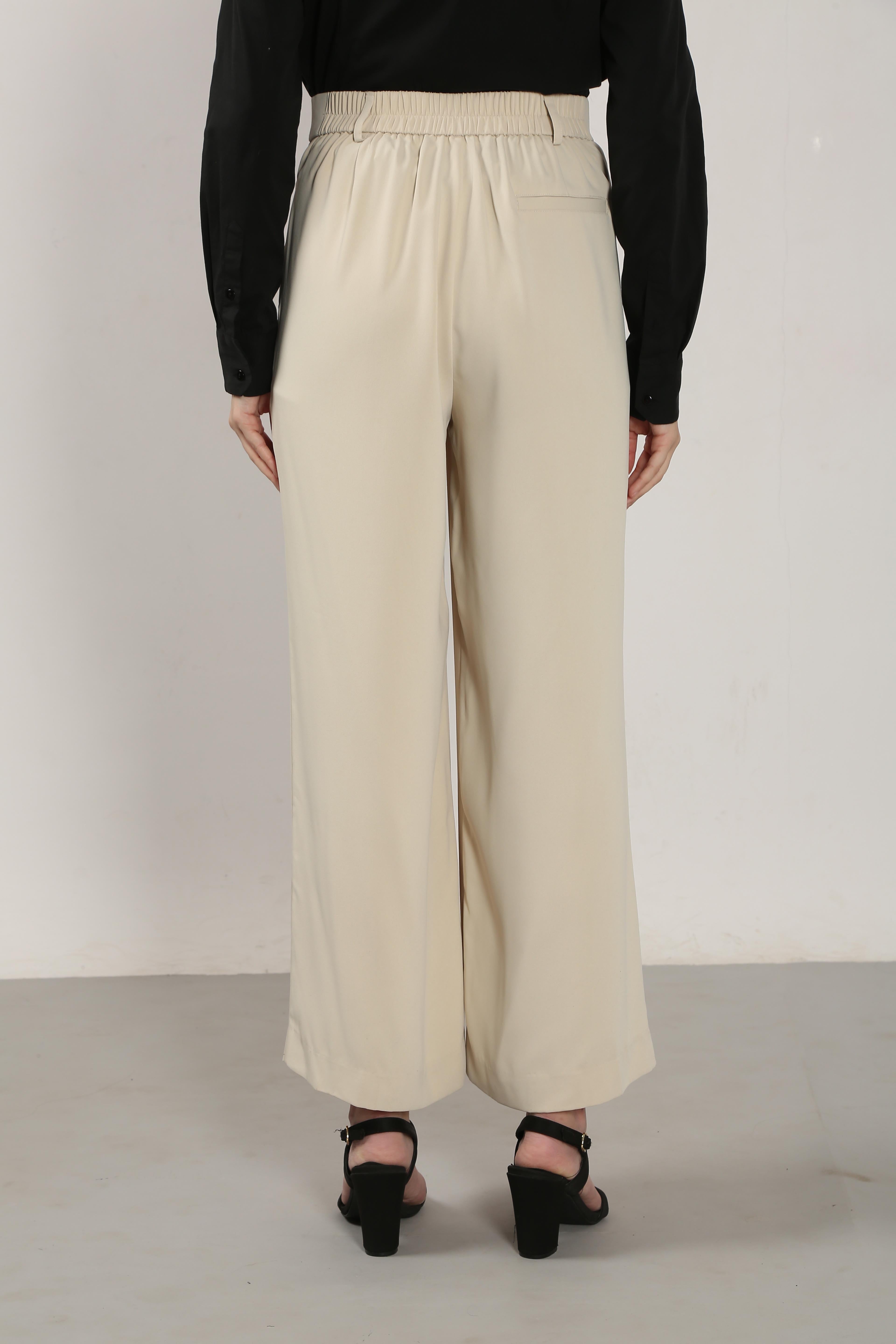 Vero Moda Beige High Rise Pants