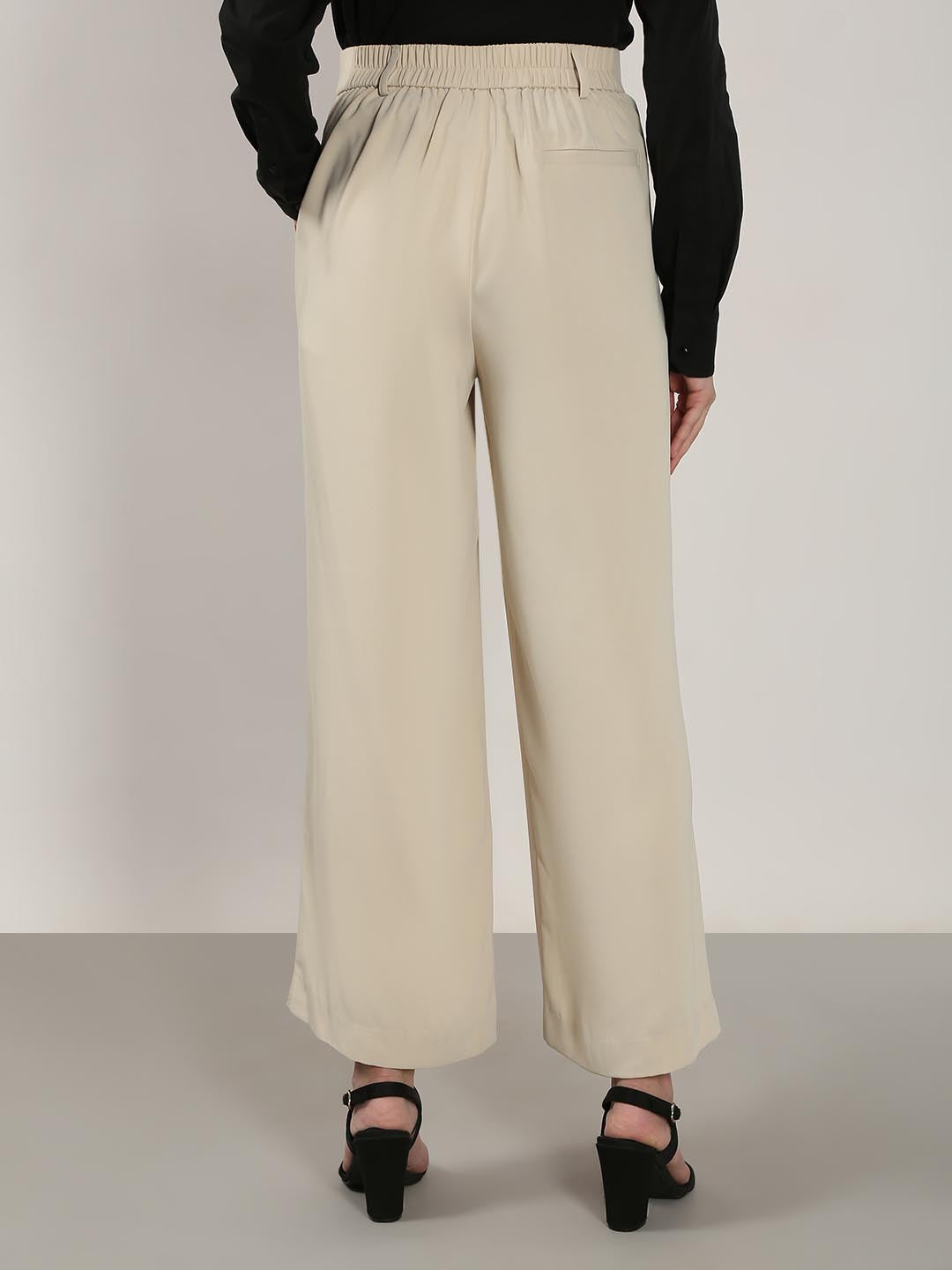 Vero Moda Beige High Rise Pants