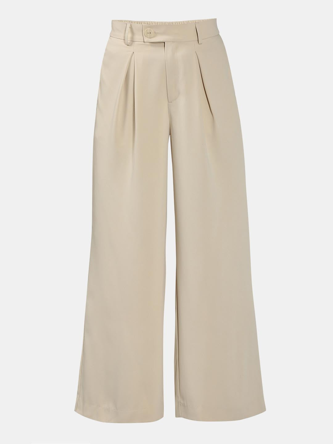Vero Moda Beige High Rise Pants