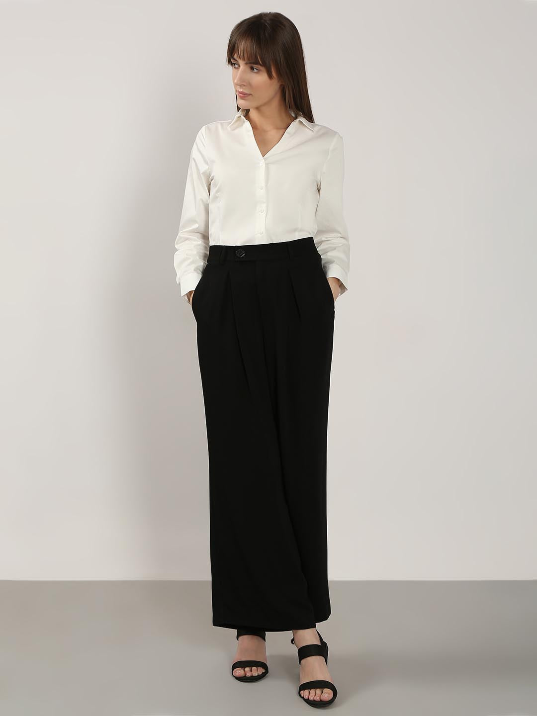 Vero Moda Black High Rise Pants
