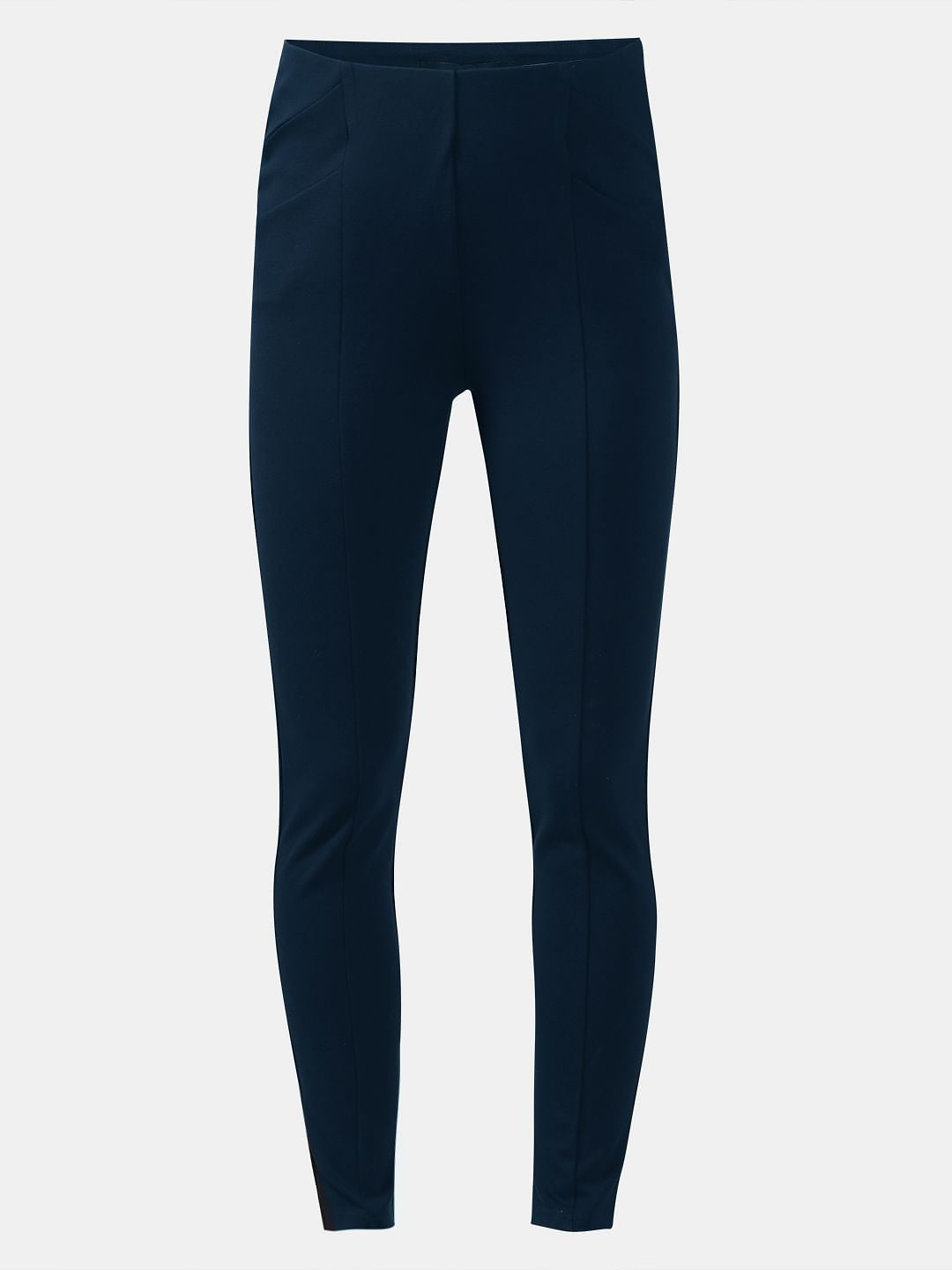 Navy Blue High Rise Fitted Jeggings