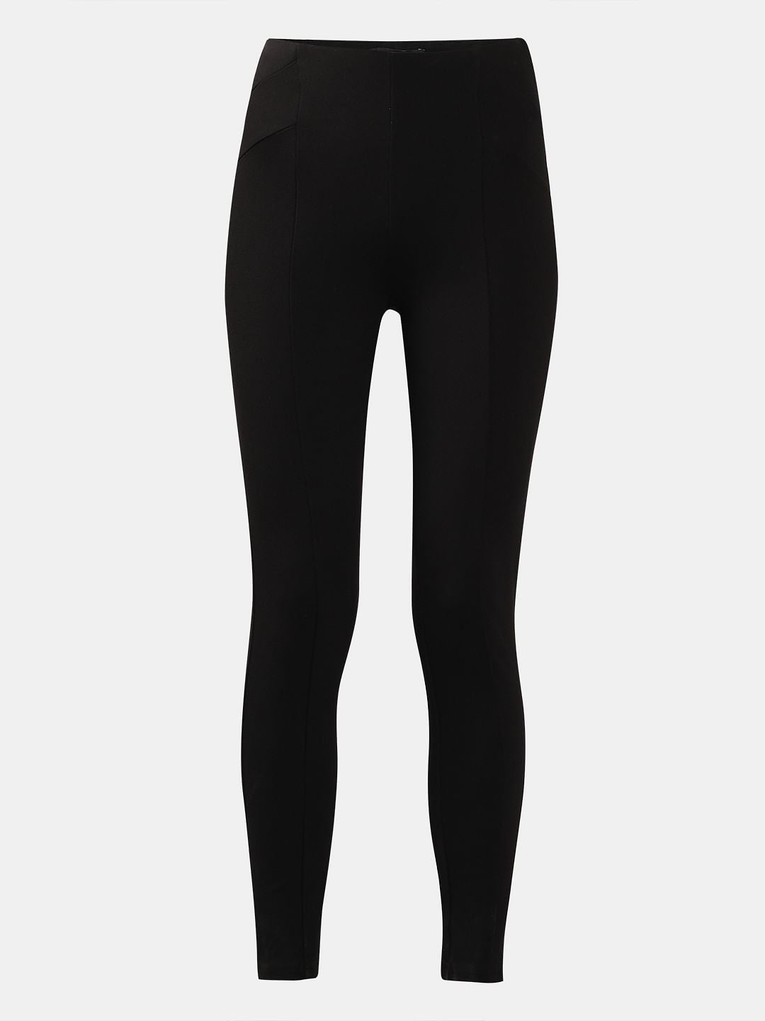 Black High Rise Skinny Jeggings