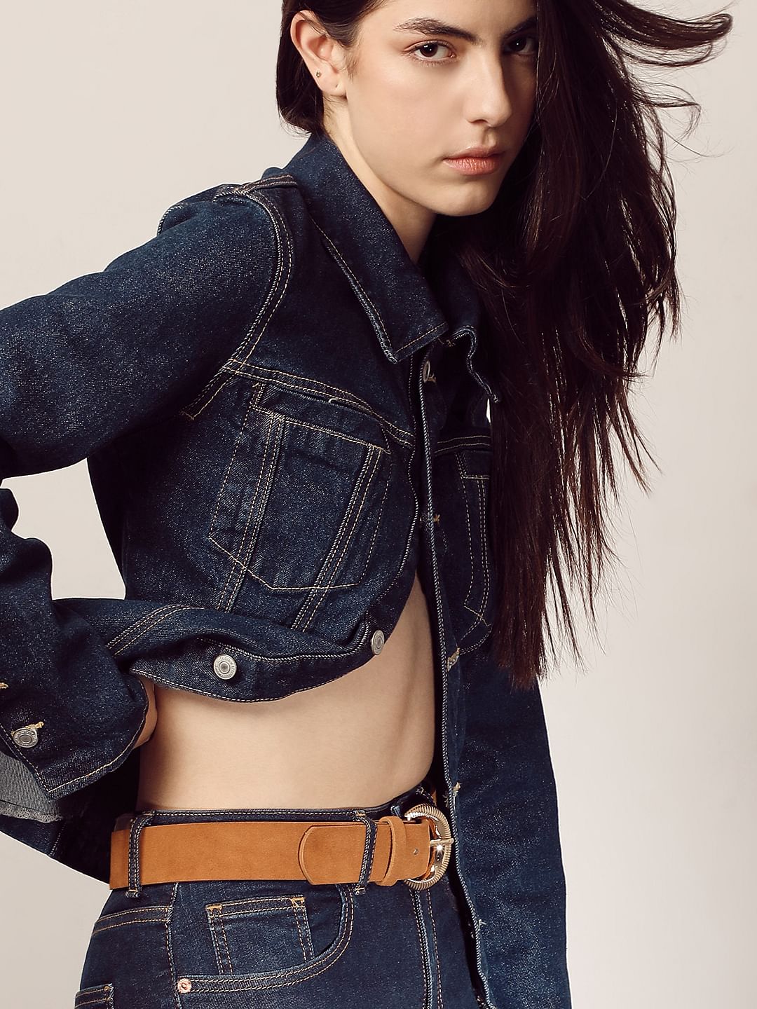 Brown Suede Jeans Belt