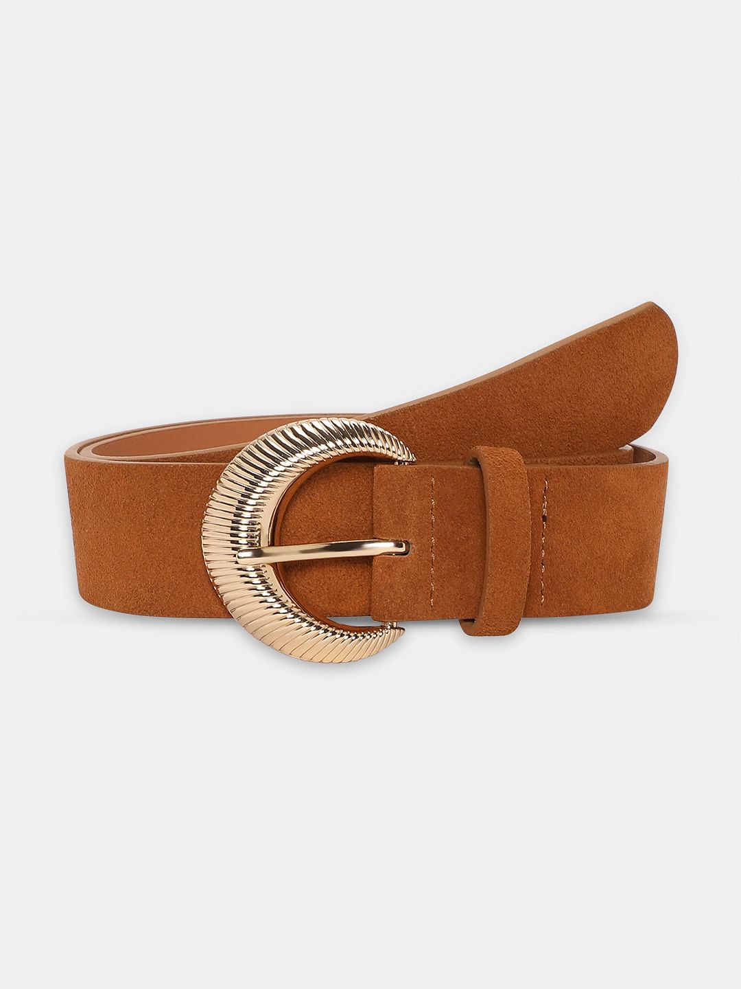 Brown Suede Jeans Belt