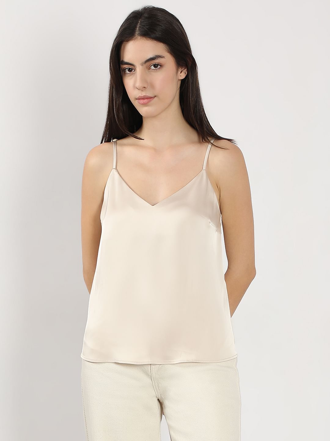 Beige Slip Top