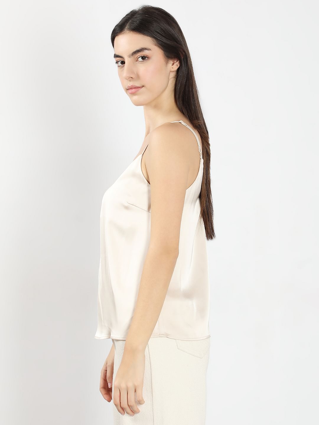 Beige Slip Top