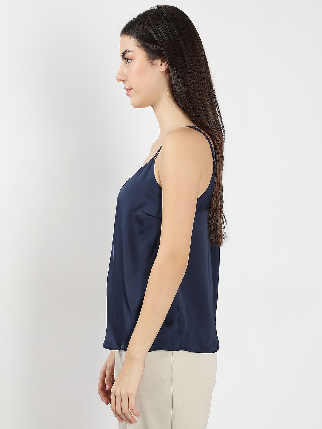 Dark Blue Slip Top