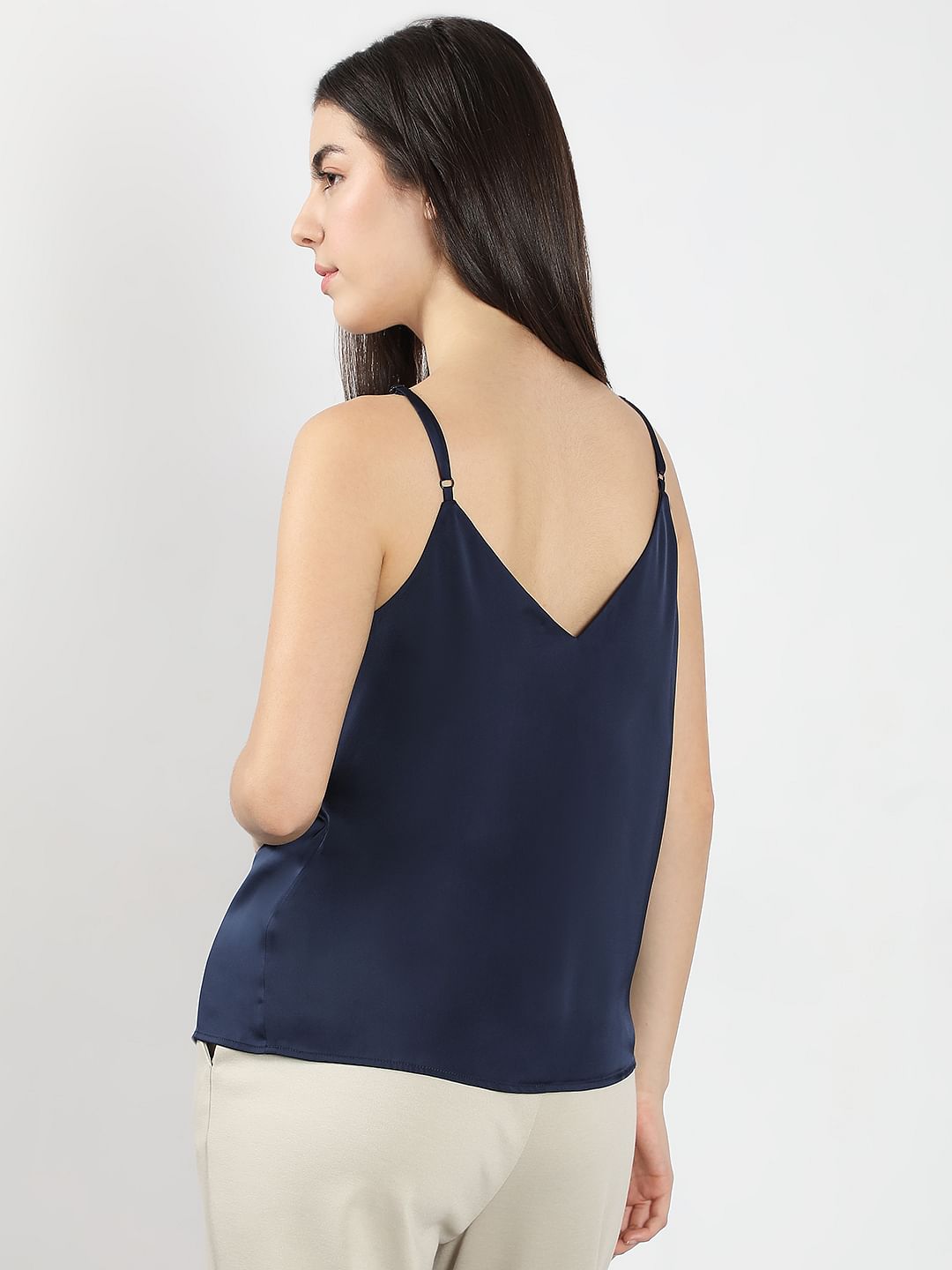 Dark Blue Slip Top