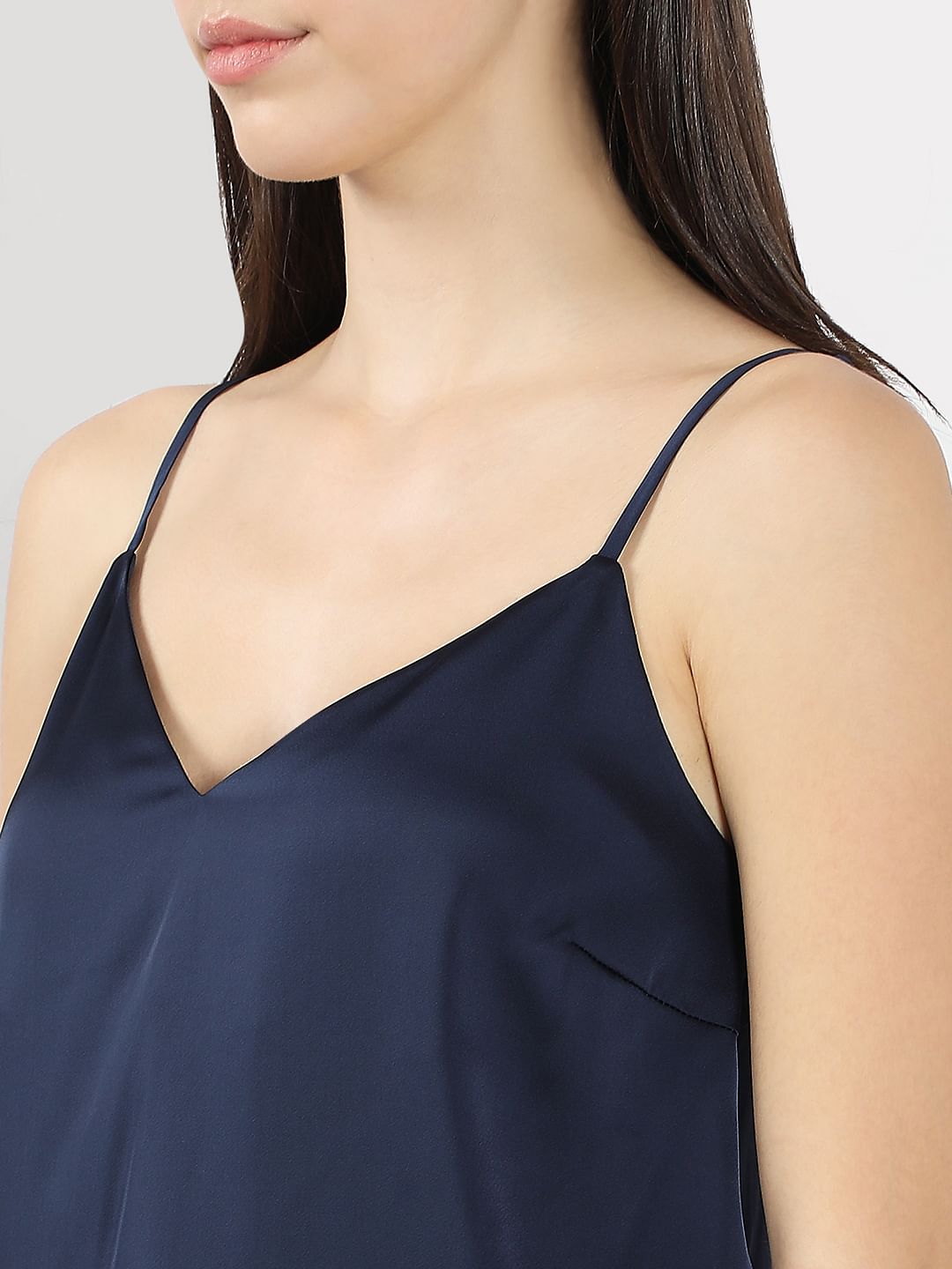 Dark Blue Slip Top