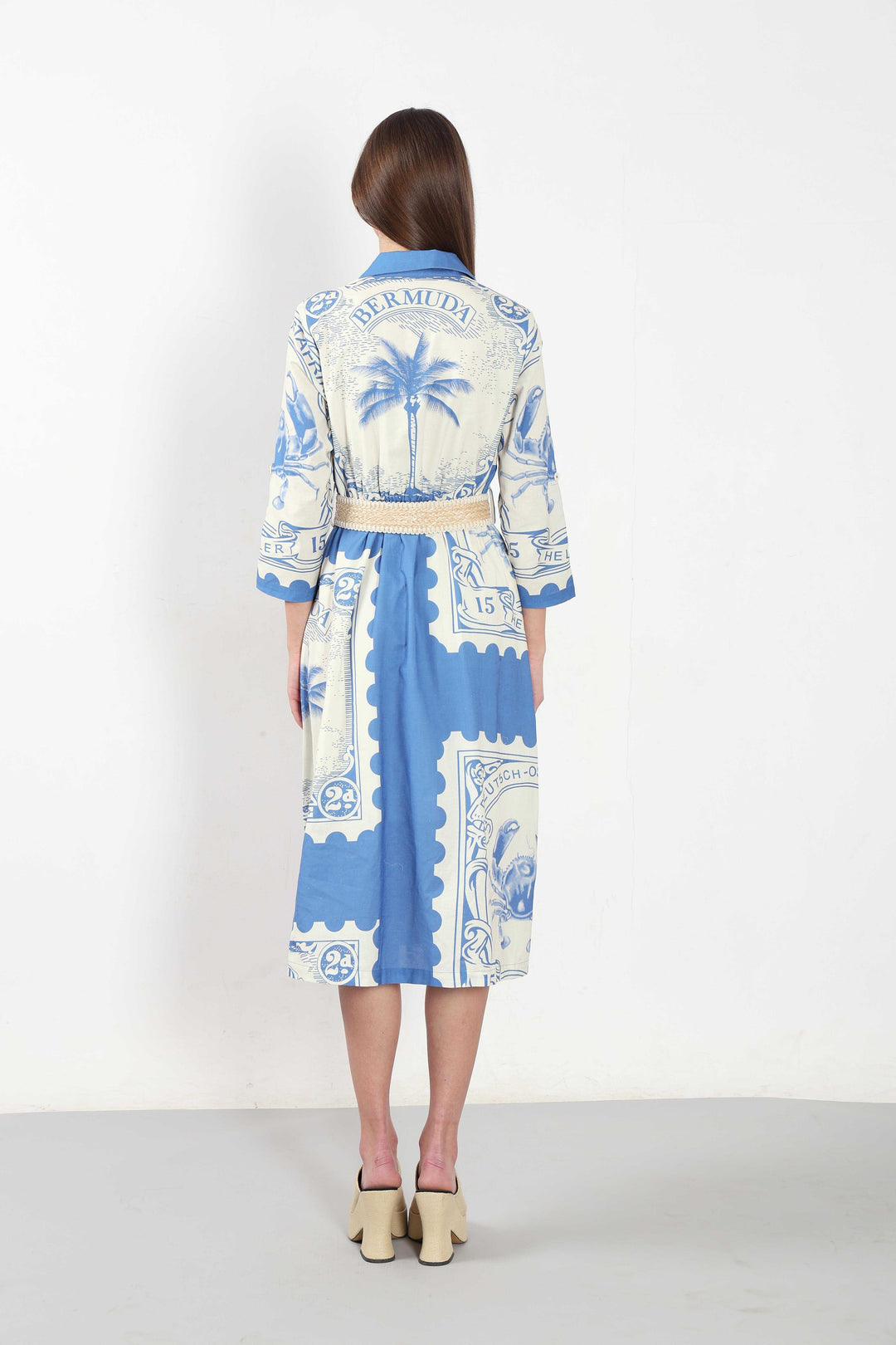 Vero Moda White Printed Shirt Dress