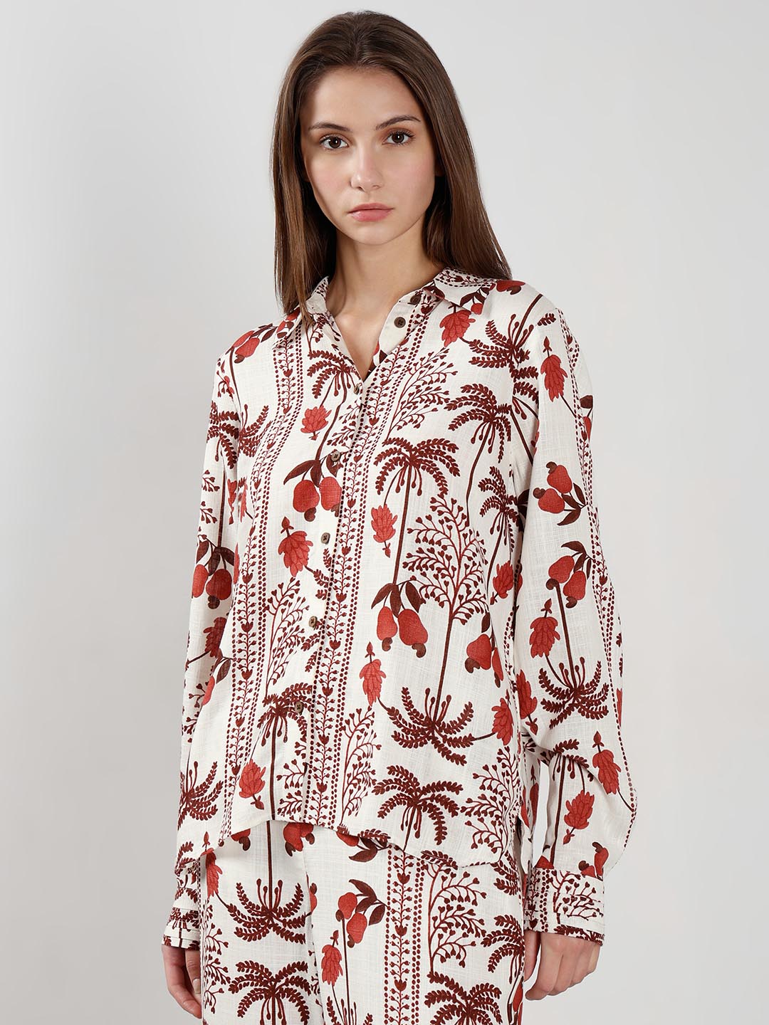 Vero Moda Ecru Printed Shirt