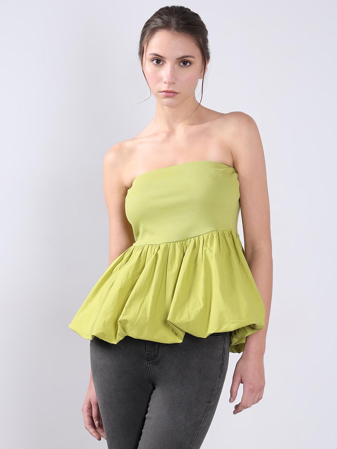 Vero Moda Green off-Shoulder Top