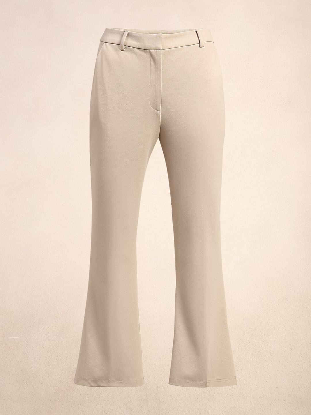 Cropped Bootcut Fit Pants